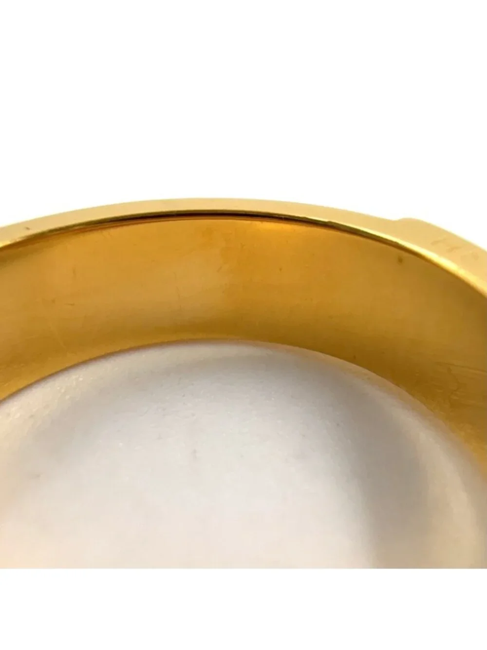 Hermes Ceinture Metal Gold Scarf Ring